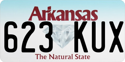 AR license plate 623KUX