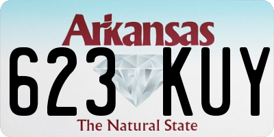 AR license plate 623KUY