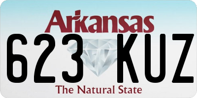AR license plate 623KUZ