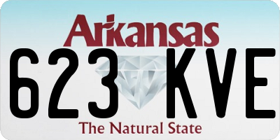 AR license plate 623KVE