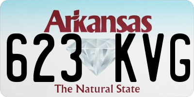 AR license plate 623KVG