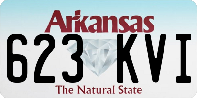 AR license plate 623KVI