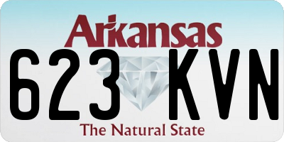AR license plate 623KVN