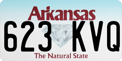 AR license plate 623KVQ