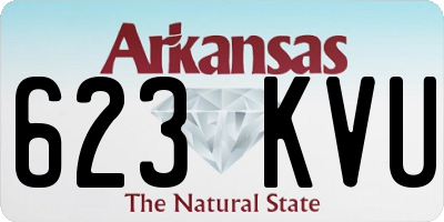 AR license plate 623KVU