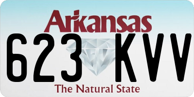 AR license plate 623KVV