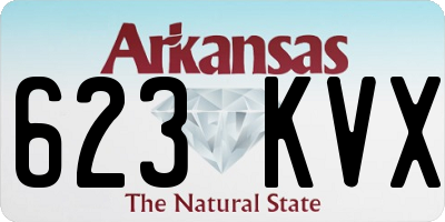 AR license plate 623KVX