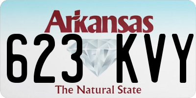 AR license plate 623KVY