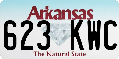 AR license plate 623KWC