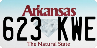 AR license plate 623KWE