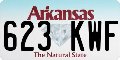 AR license plate 623KWF