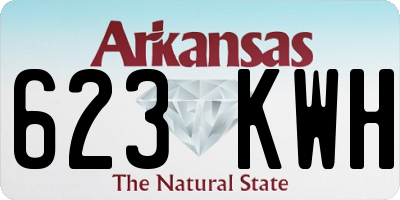 AR license plate 623KWH