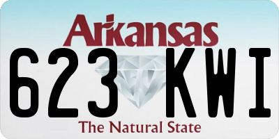 AR license plate 623KWI