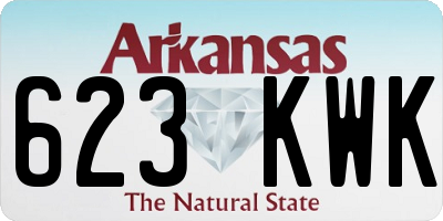 AR license plate 623KWK