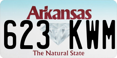 AR license plate 623KWM