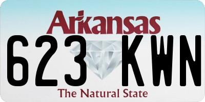 AR license plate 623KWN