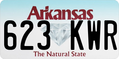 AR license plate 623KWR