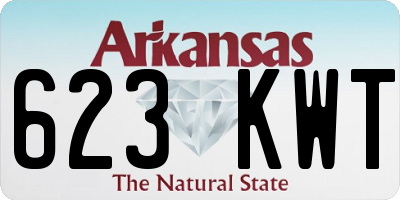 AR license plate 623KWT
