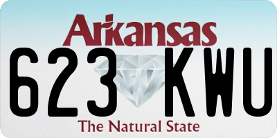 AR license plate 623KWU