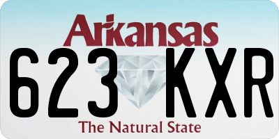 AR license plate 623KXR