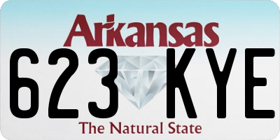 AR license plate 623KYE