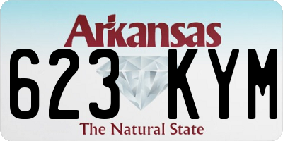 AR license plate 623KYM