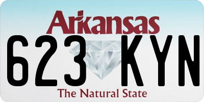 AR license plate 623KYN