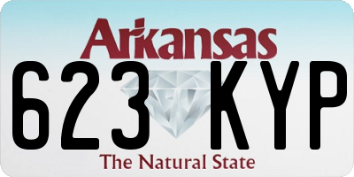 AR license plate 623KYP
