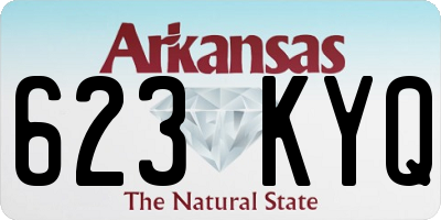 AR license plate 623KYQ
