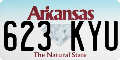 AR license plate 623KYU