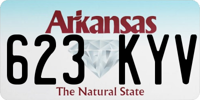 AR license plate 623KYV