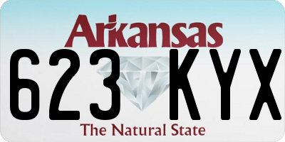 AR license plate 623KYX