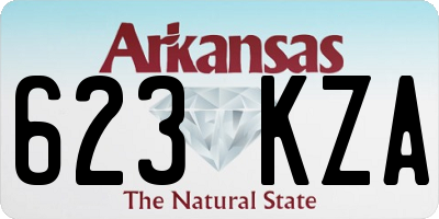 AR license plate 623KZA