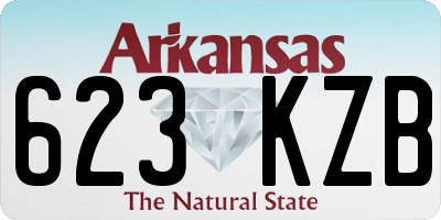 AR license plate 623KZB