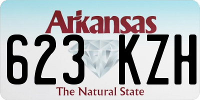 AR license plate 623KZH