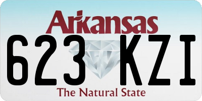 AR license plate 623KZI