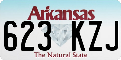 AR license plate 623KZJ