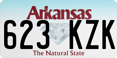 AR license plate 623KZK