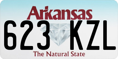 AR license plate 623KZL