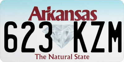 AR license plate 623KZM