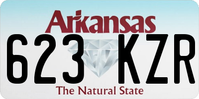 AR license plate 623KZR