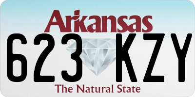 AR license plate 623KZY