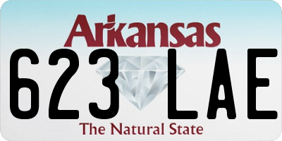 AR license plate 623LAE