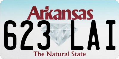 AR license plate 623LAI