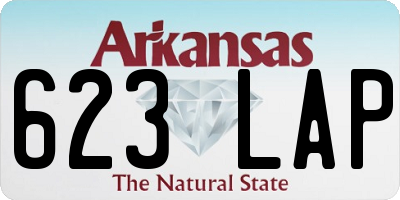 AR license plate 623LAP