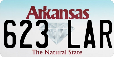 AR license plate 623LAR