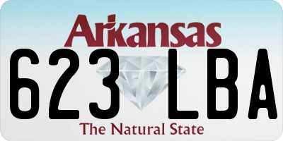 AR license plate 623LBA