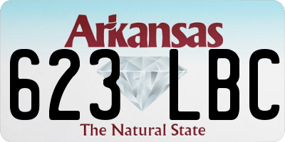AR license plate 623LBC