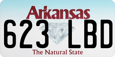 AR license plate 623LBD