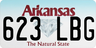 AR license plate 623LBG
